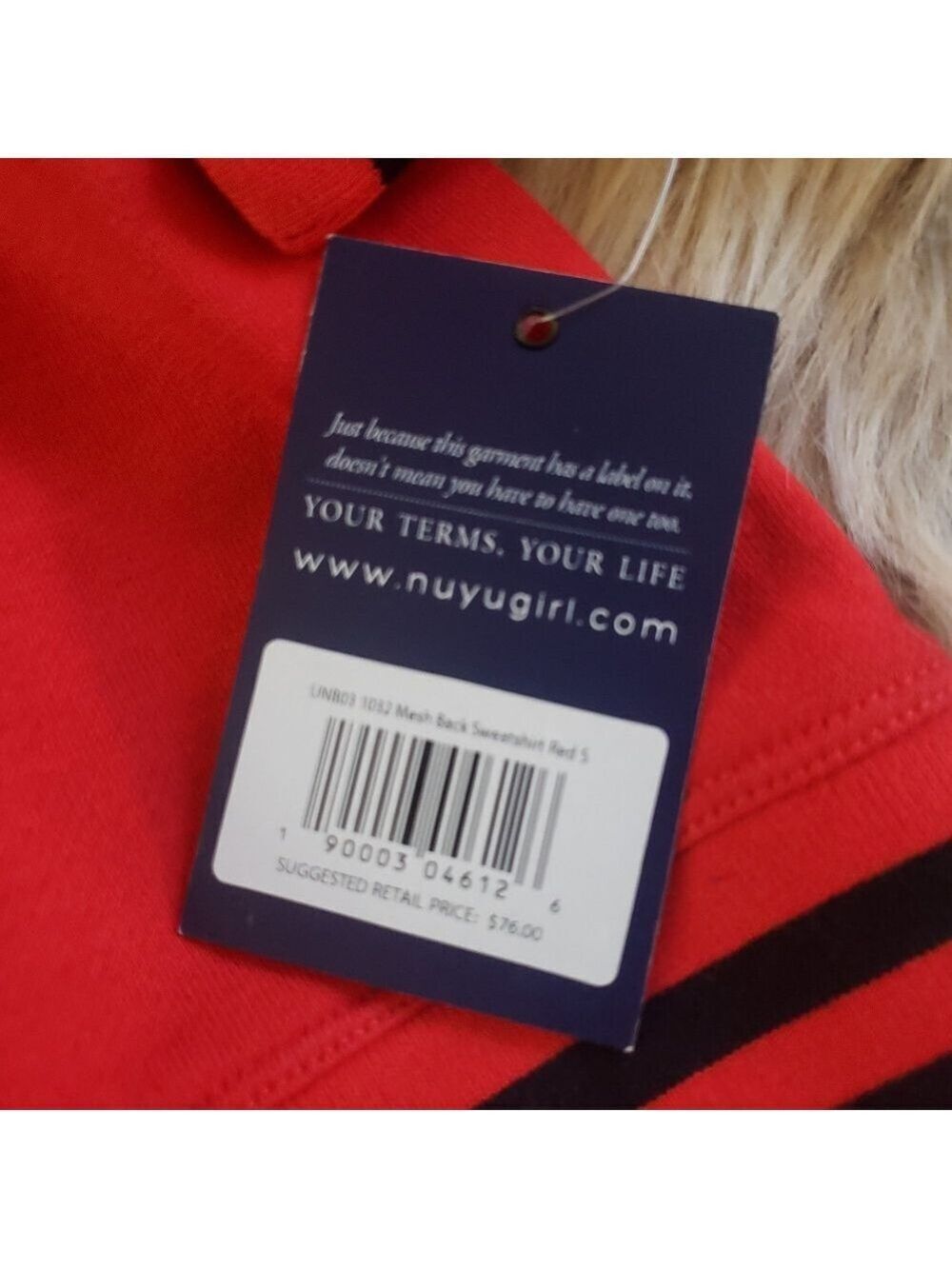 Sweatshirt Mesh Back - Picture 3 of 4